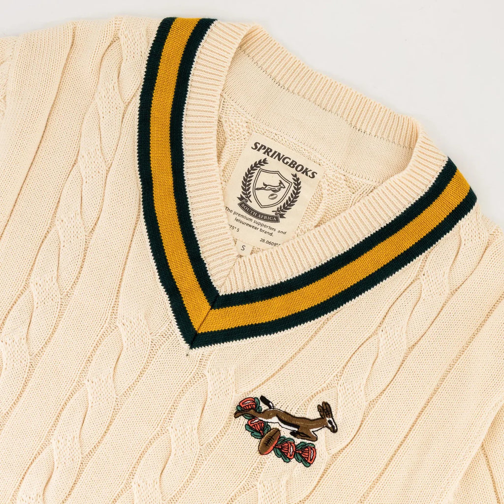 Springboks V-neck Ivory Jersey