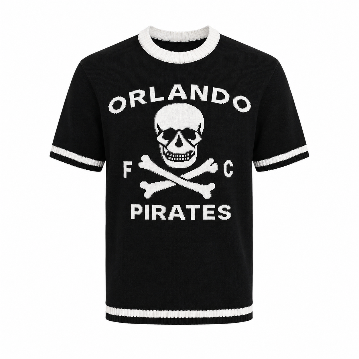 Orlando Pirates Tipped Crew Jersey- Black