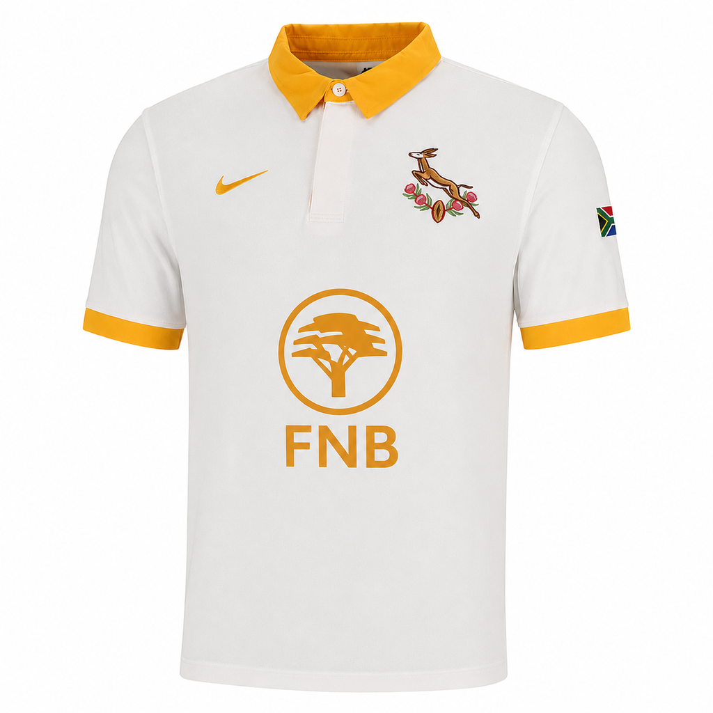 SPRINGBOKS AWAY JERSEY MENS WHITE/GOLD