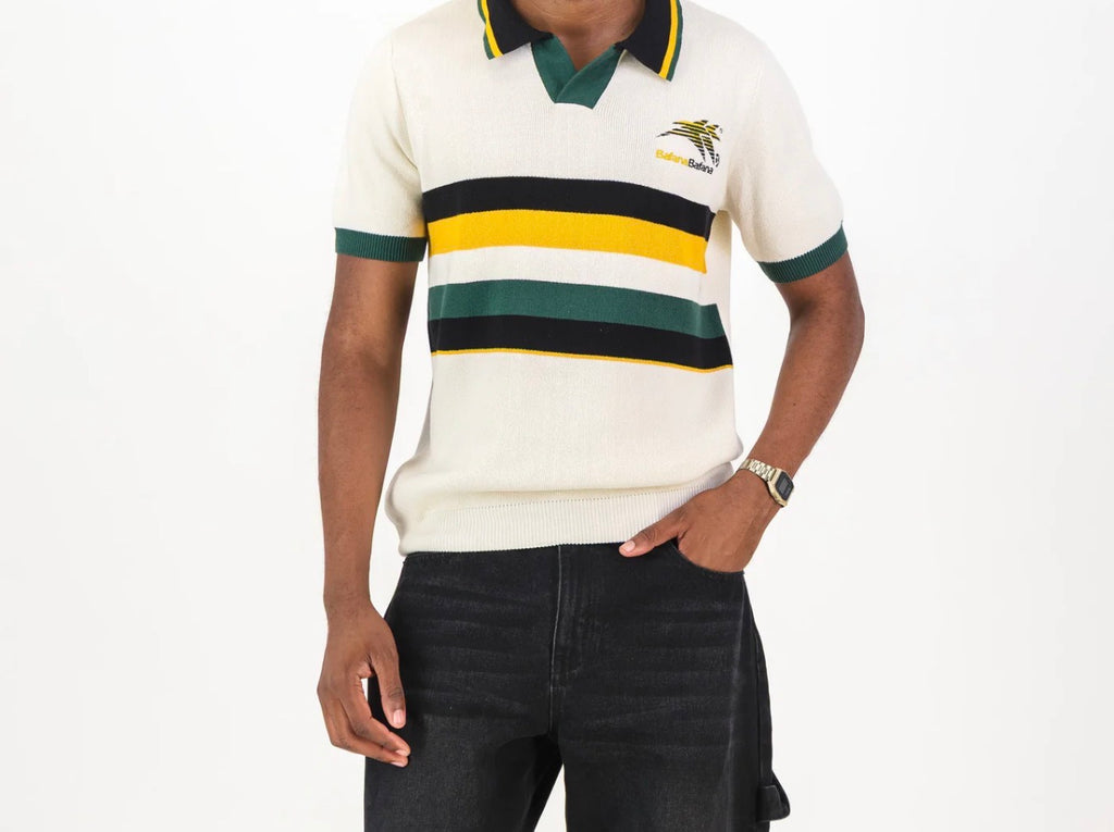 Bafana Bafana Short Sleeve Yarn Dye Em Ivory