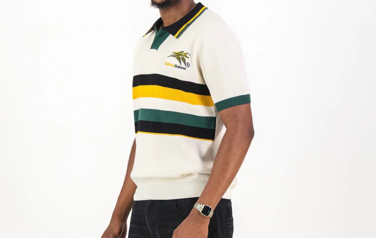 Bafana Bafana Short Sleeve Yarn Dye Em Ivory